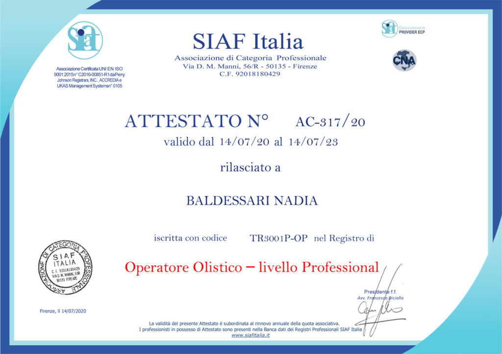 Professionista disciplinato ai sensi della Legge 4/2013